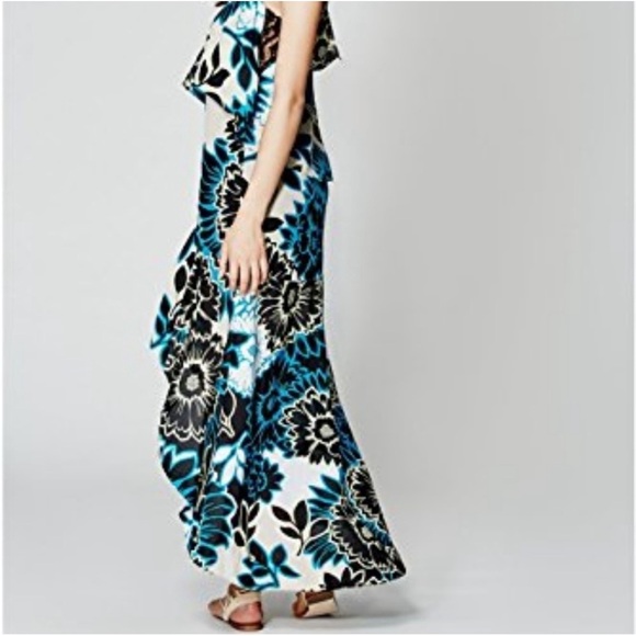 Marciano 100% Silk Floral Print High Low Slip Dress Size XS Feminine - Picture 2 of 11